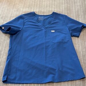 FIGS Blue V-Neck Woman’s Scrub Top